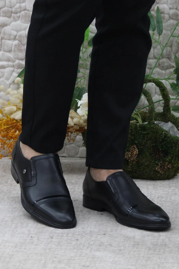 Mehmet Mete 420200 İç Ve Dış Hakiki Deri Kauçuk Taban Erkek Ayakkabı - Resim 2