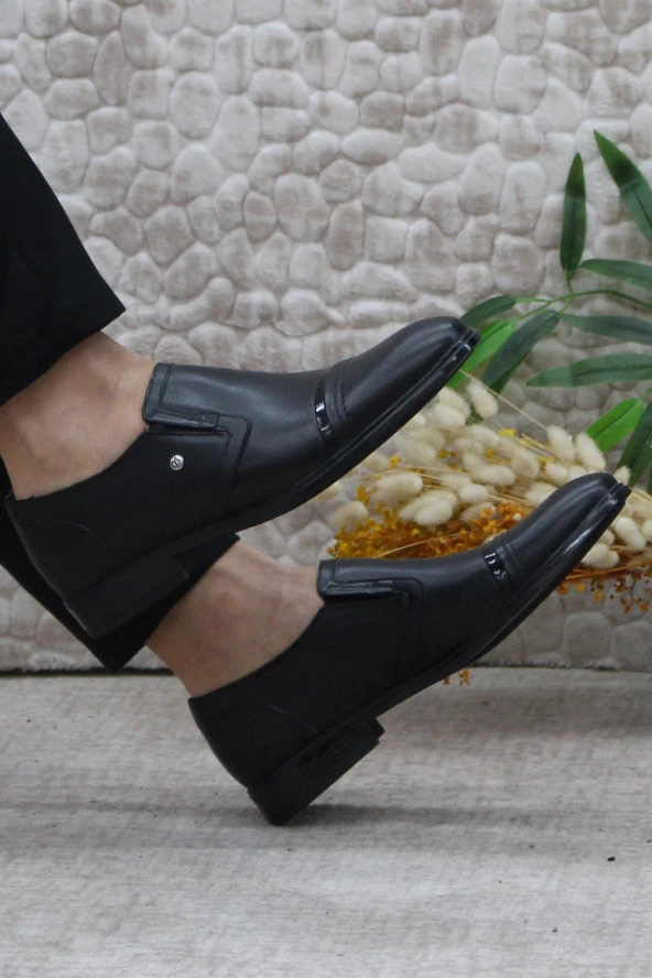 Mehmet Mete 420200 İç Ve Dış Hakiki Deri Kauçuk Taban Erkek Ayakkabı - Resim 5