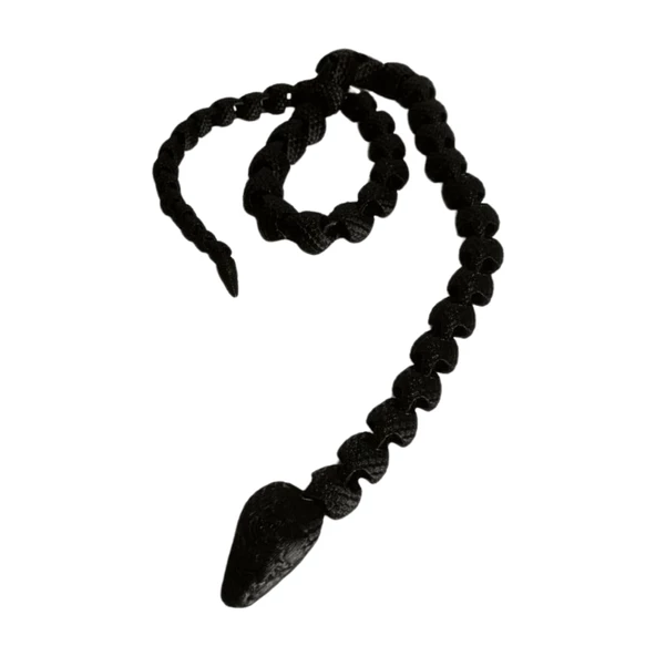 3D Hareketli Yılan Figürlü Oyuncak - Siyah - Resim 3