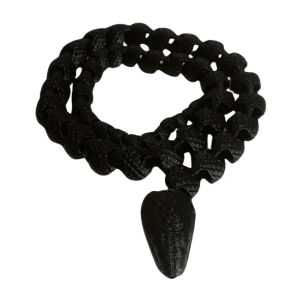 3D Hareketli Yılan Figürlü Oyuncak - Siyah ürün görseli 1