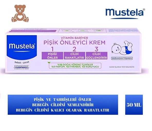 Mustela Vitamin Barrier Pişik Önleyici Krem 50 ml
