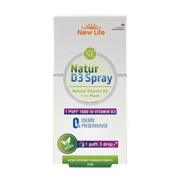 Newlife Natur D3 1000 IU 20 ml Sprey