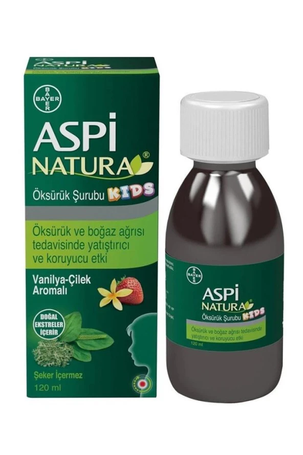 Aspi natura Kids Öksürük Şurubu Vanilya & Çilek 120 ml