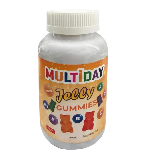 Multiday Jelly Gummies Multivitamin ve Multimineral 100 adet