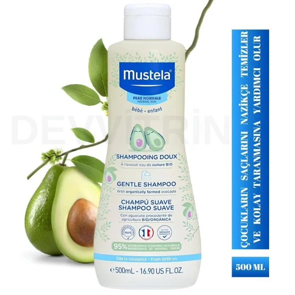 Mustela Baby Shampoo 500 ml (Gentle Shampoo)