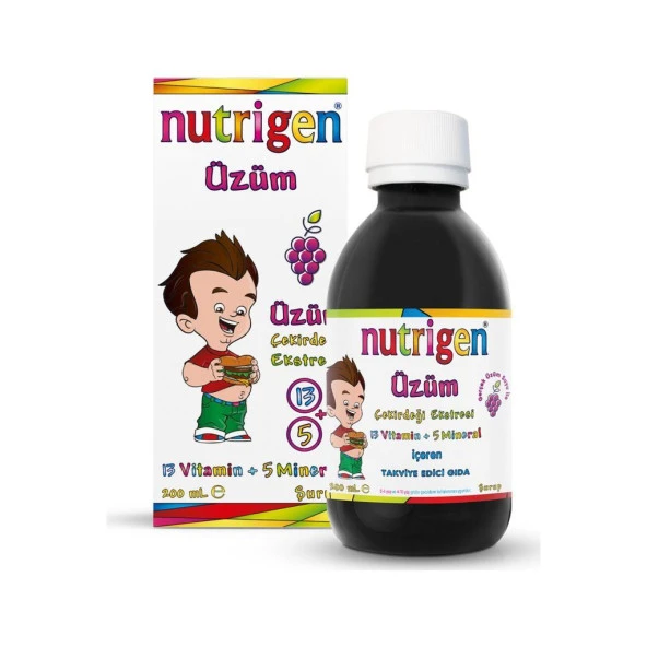 Nutrigen Üzüm Çekirdeği Ekstreli Pediatrik Şurup 200 ml