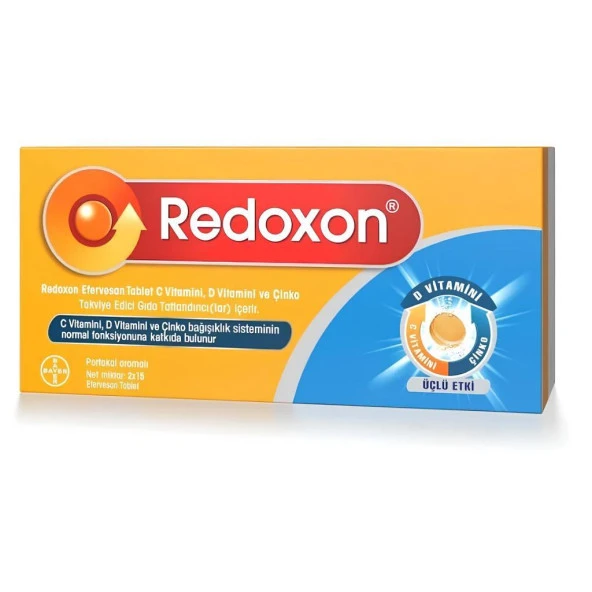 Redoxon Üçlü 3 lü Etki 30 Efervesan Tablet