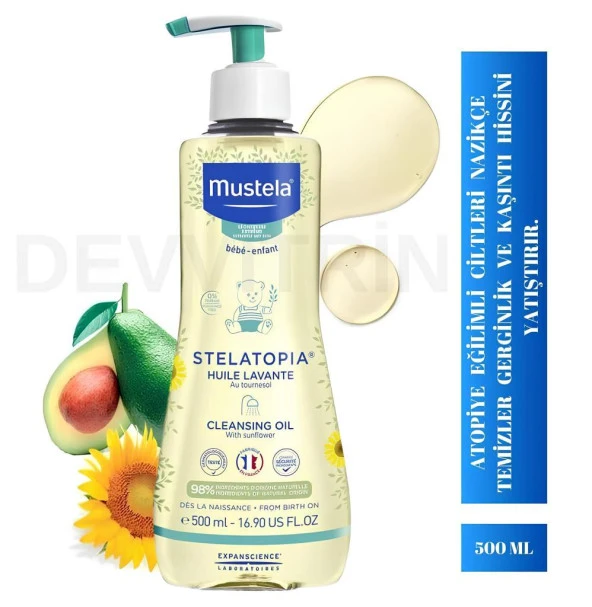 Mustela Stelatopia Temizleme Yağı 500 ml