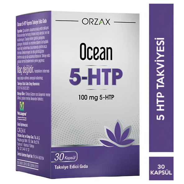 Ocean 5 HTP 100 mg 30 Kapsül