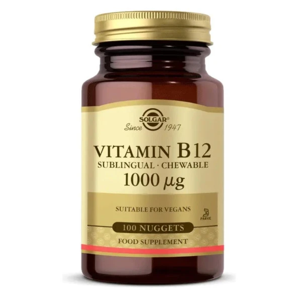 Solgar Vitamin B12 1000 Mcg 100 Dilaltı Tablet