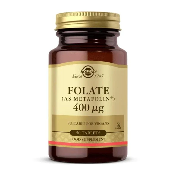 Solgar Folate As Metafolin 400 Mg 50 Kapsül