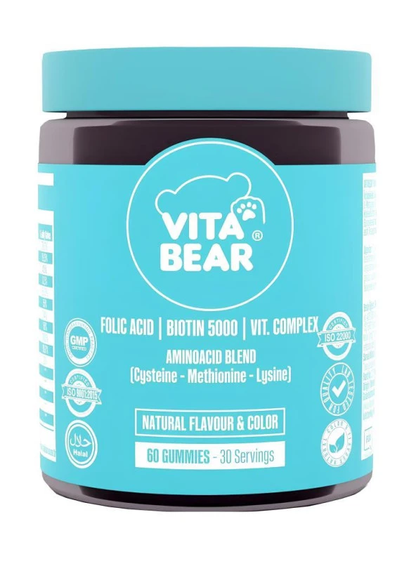 Vita Bear Strong Hair Gummy Vitamin 60lı