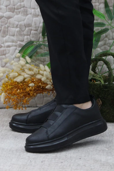 Fort 32728 Siyah Rahat Hafif Kalın Taban Lastikli Sneaker Erkek Ayakkabı - 3