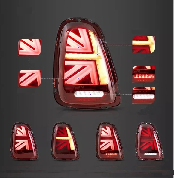 Autogp Mini cooper r56 british flag stop lambası seti 2008 / 2014