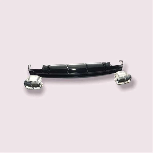 Autogp Mercedes w117 cla45 arka tampon difüzörü ve egzoz ucu seti gri 2013 / 2015 - 3