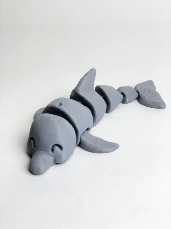 3D Hareketli Yunus Figürlü Oyuncak - Gri ürün görseli 1