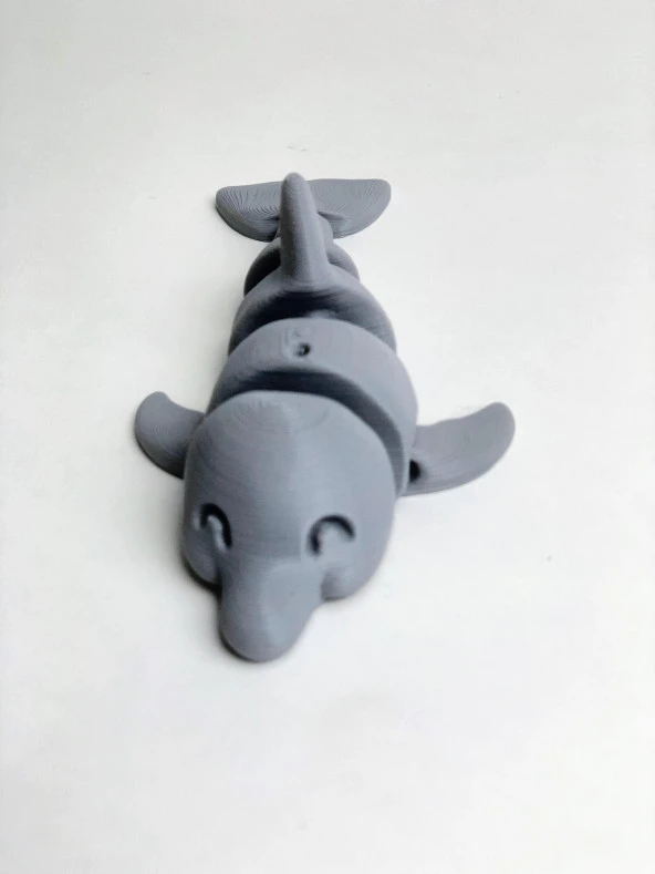 3D Hareketli Yunus Figürlü Oyuncak - Gri - Resim 2