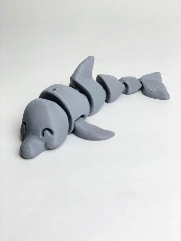 3D Hareketli Yunus Figürlü Oyuncak - Gri - Resim 3