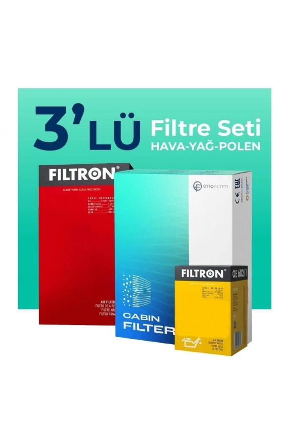Peugeot Partner 1.6 Hdı 92 Hp Filtre Bakım Seti (2010-2016) 3 Lu