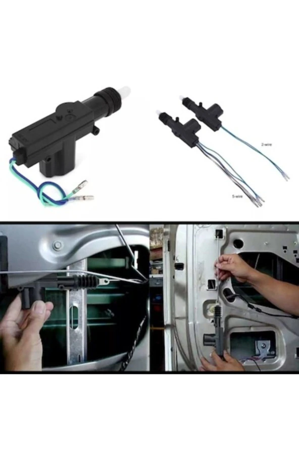 Oto Merkezi Kilit Sistemi Merkezi Kilit Seti 4 Motor (kumandasız)set 12 Volt