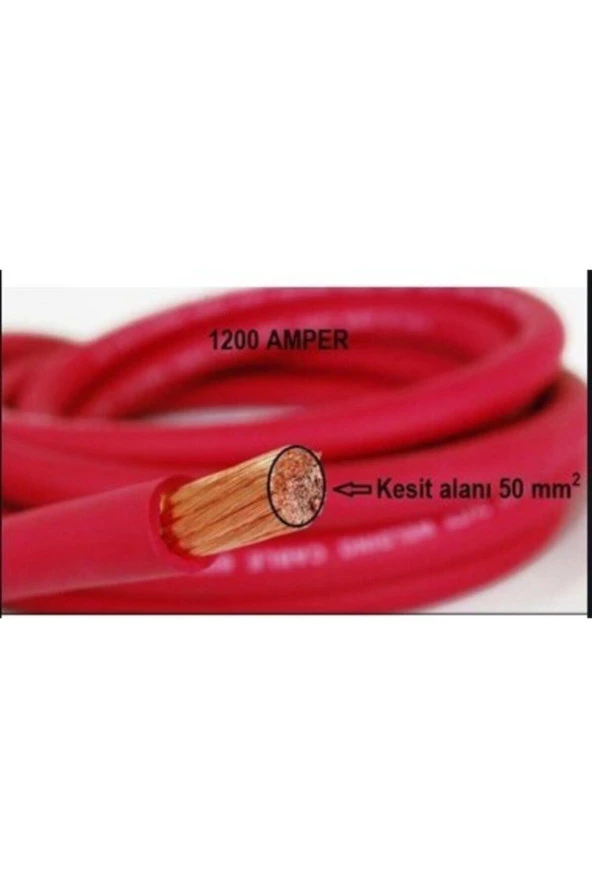 Akü Takviye Kablosu 50mm2 1200 Amper 2.3 Mt Çantalı - 2