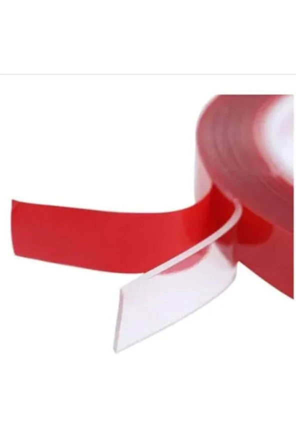 Çift Taraflı Bant Silikonlu Şeffaf 10mmx5mt - 3