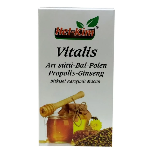HelKim Vitalis Arı Sütü Bal Polen Propolis Ginseng Karışım 420Gr - 3