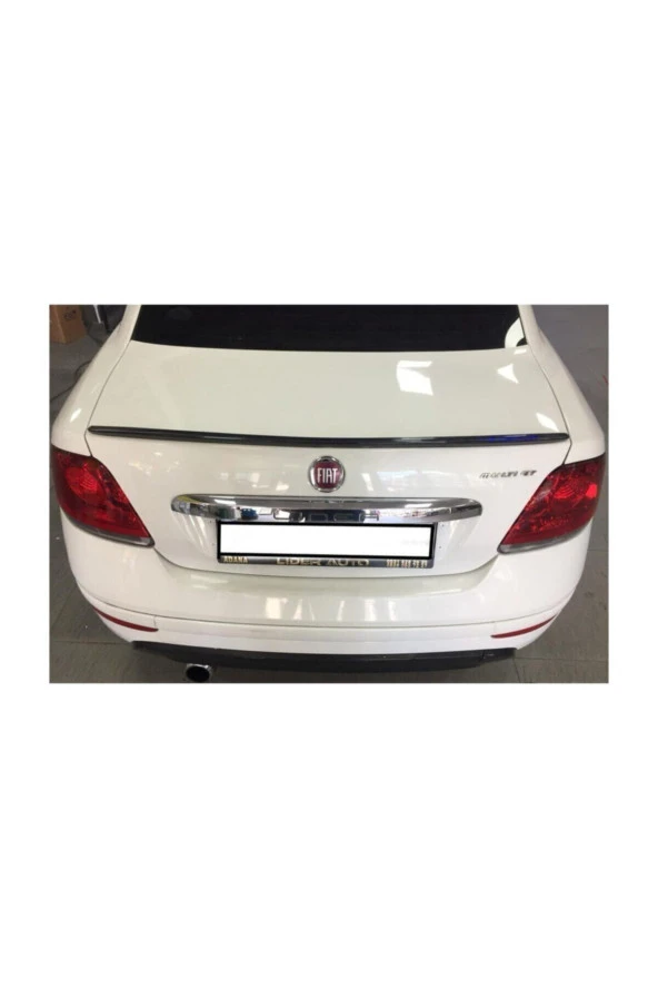 Spoiler Fiat Linea Bagaj Üzeri Çıta - Spoiler Pianoblack - Parlak Siyah + Çift Taraflı Bantlı - Resim 3