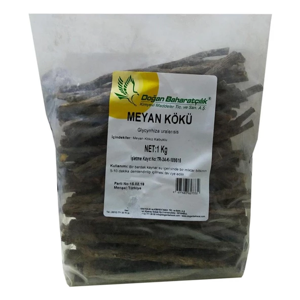 Doğan Baharatçılık Kabuklu Meyan Kökü Çubuk 1KG Doğal Saf