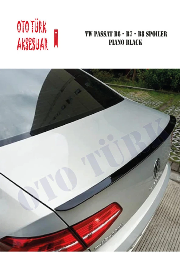 Vw Passat B6 Spoiler Piano Black (enjeksiyon Baskı)