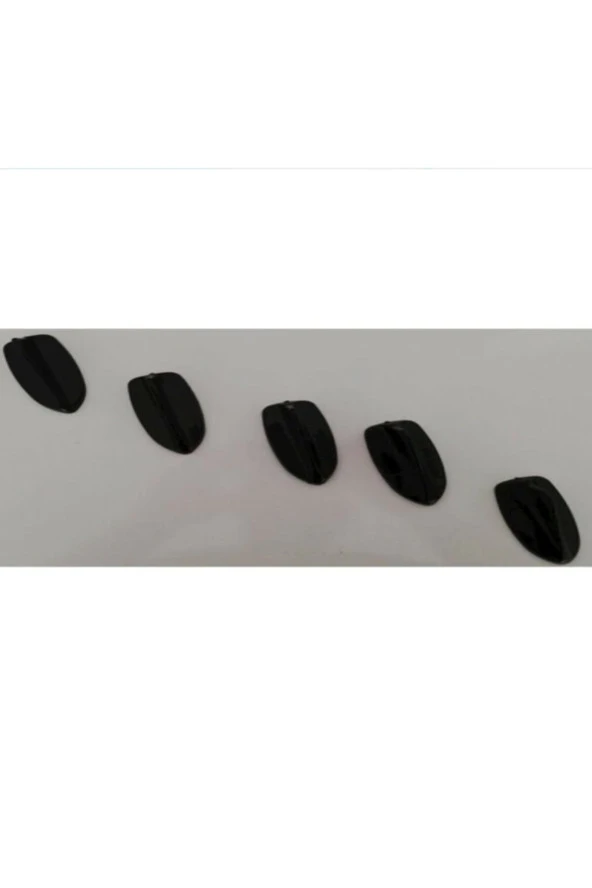 Araç Anten Süs Minik Balık Sırtı 5 Li Set Siyah