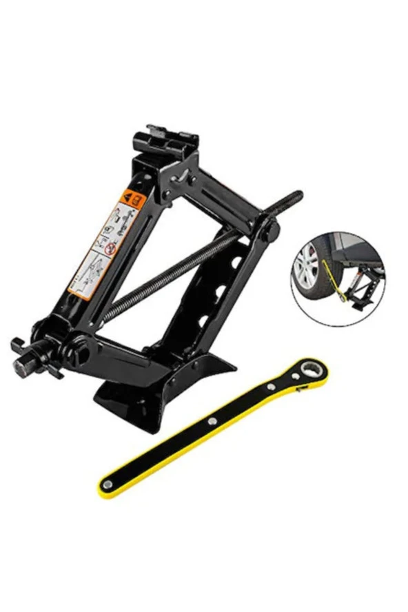 Otomatik Kollu Scissor Jack Makaslı Mekanik Kriko 1,5 Ton