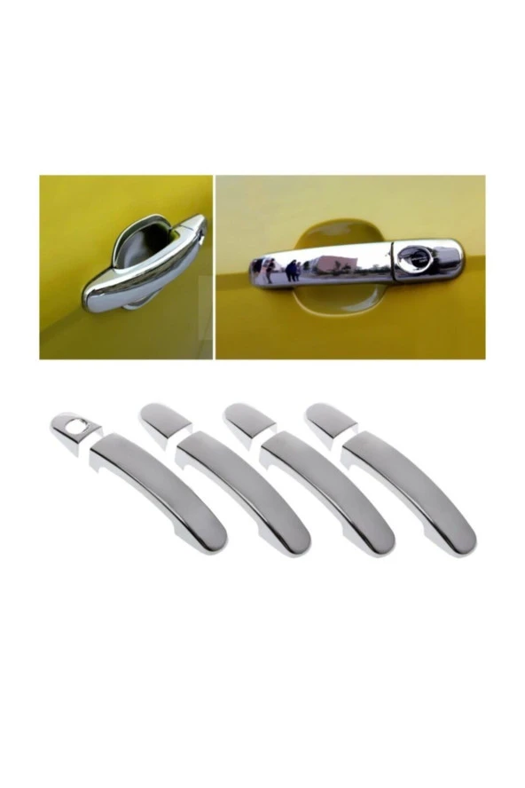 Focus 3 Krom Kapı Kolu 2011 - 2018 Arası 4 Kapı 8 Parça - Resim 2