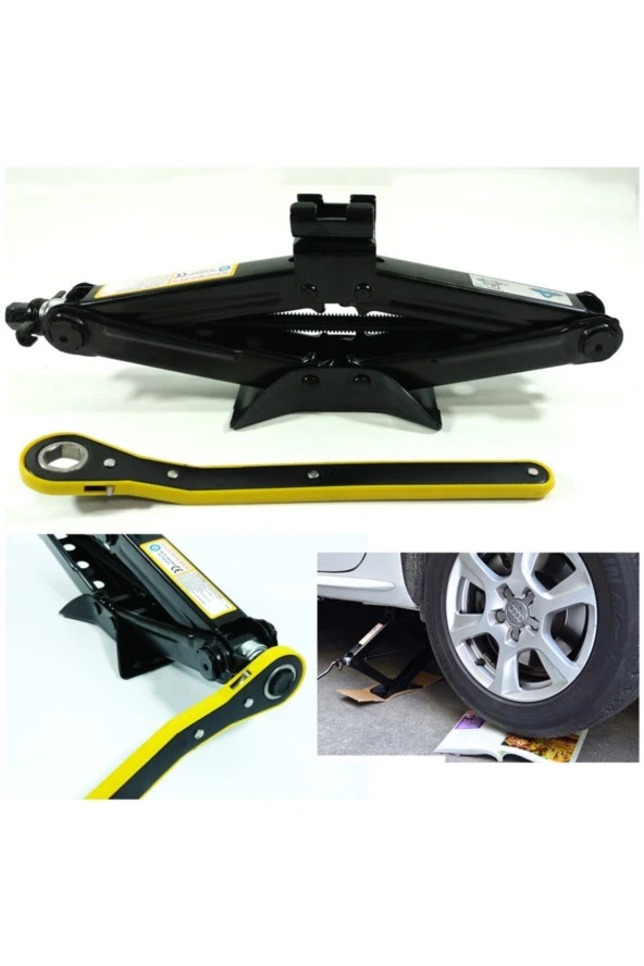 Oto Kriko Araç Kaldırma Krikosu 1,5 Ton Makas Tip Cırcırlı ürün görseli