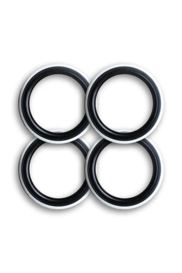 Lux 13 Jant Lastık Yanağı Takımı (4 Adet Siyah Beyaz) ürün görseli