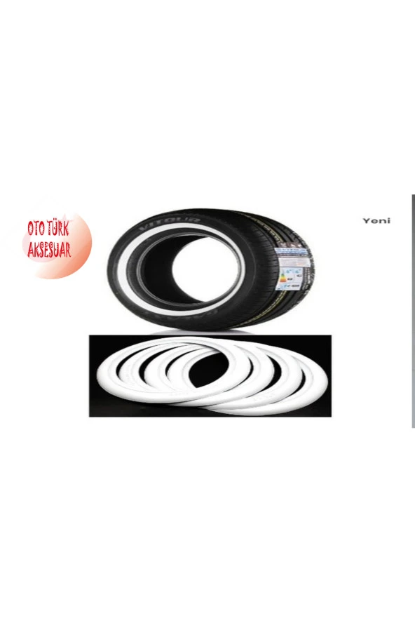 Beyaz Lastik Yanağı 4 lü Set 17.5 inç ürün görseli