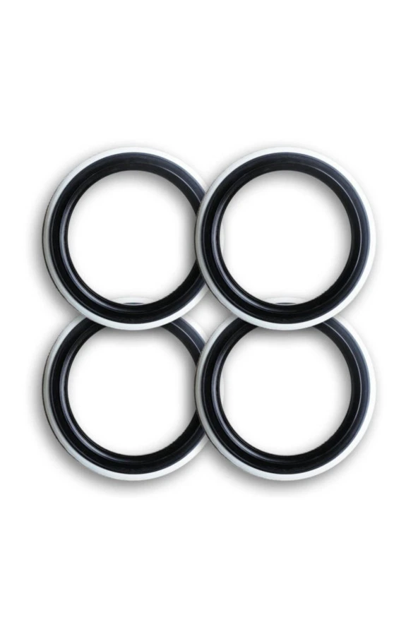 Lux 13 Jant Lastık Yanağı Takımı (4 Adet Siyah Beyaz) ürün görseli