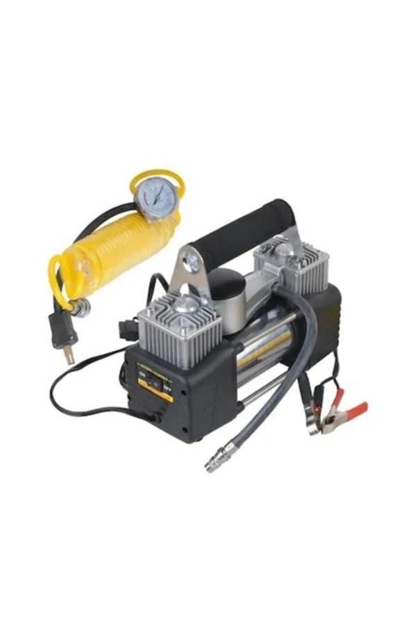 Çift Pistonlu Profesyonel Kompresör 12 Volt 150 Psi 10bar Çantalı - Resim 2