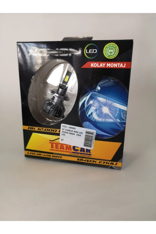 H7 Slim Led Xenon 8000k Şimlek Etkili