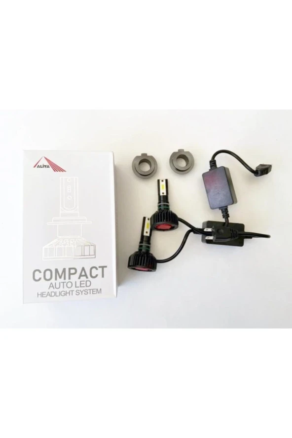 Aliya H7 Mini Led Xenon 12-24v 8000 Lümen 6000k Şimşek Etkili