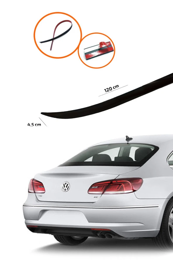 Vw Passat Cc Bagaj Üstü Spoiler Piano Black ürün görseli