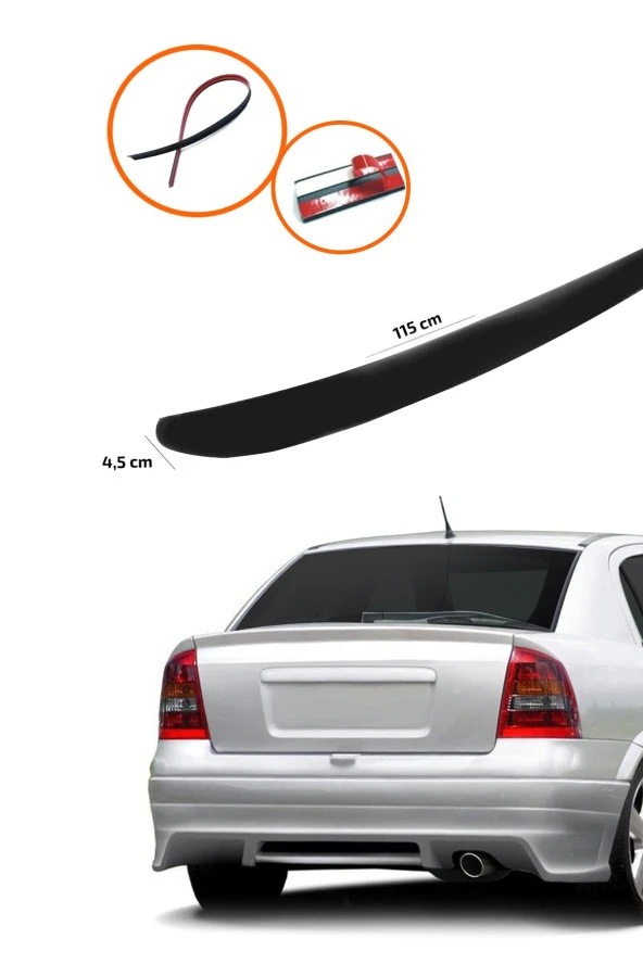 Opel Astra G Bagaj Üstü Spoiler Piano Black ürün görseli
