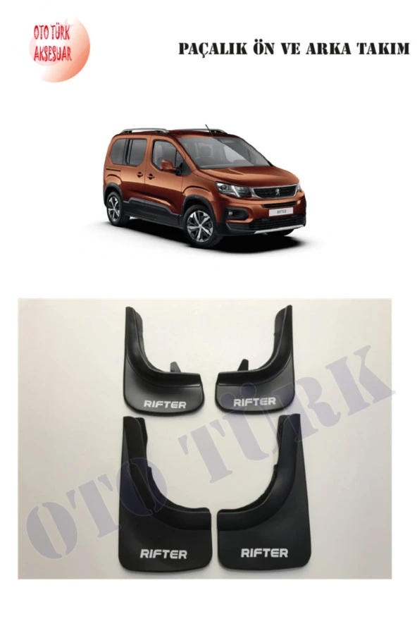 Peugeot Rıfter Paçalık Ön-arka Takım Tozluk Çamurluk