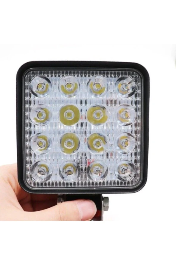 16 Ledli Geri Vites Lambası 12-24v 48w Offroad Projektör Çalışma Lambası