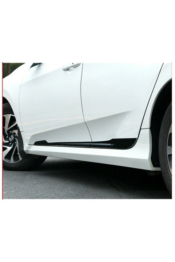 Civic Fc5 2016 Ve Üzeri Uyumlu Yan Kapı Çıtası Piona Black - Resim 2