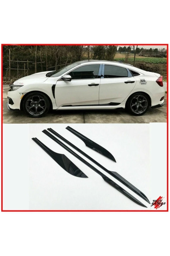 Fc5 Piano Black Yan Kapı Çıtası - Resim 2