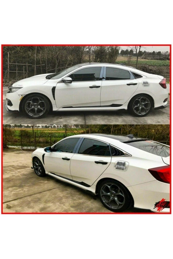 Fc5 Piano Black Yan Kapı Çıtası - Resim 3