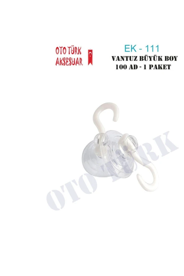 Büyük Boy Vantuz Vakum Öpücük Vantuzlu Askı Öpücük Askı 100 Adet ürün görseli