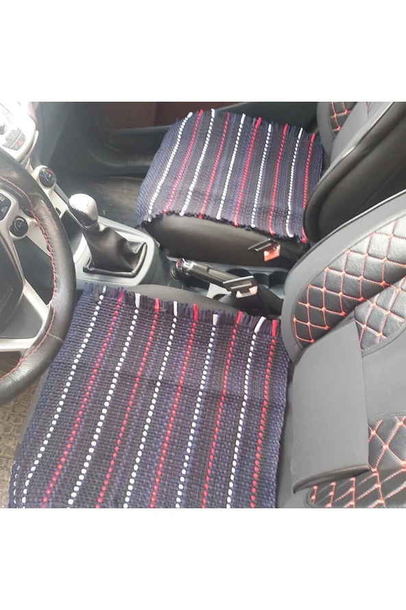 Oto Koltuk Kilimi Koltuk Örtüsü Serme Minder Kilim El Dokuma Ön 2 Parça+arka 1 Parça - Resim 2