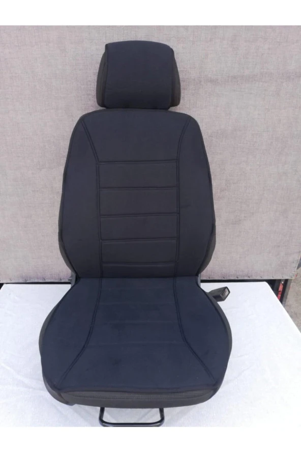 Ford Fiesta Uyumlu Siyah Renk Üniversal Ön 2 Takım Ortapedik Süngerli Terletmez Oto Koltuk Kılıfı